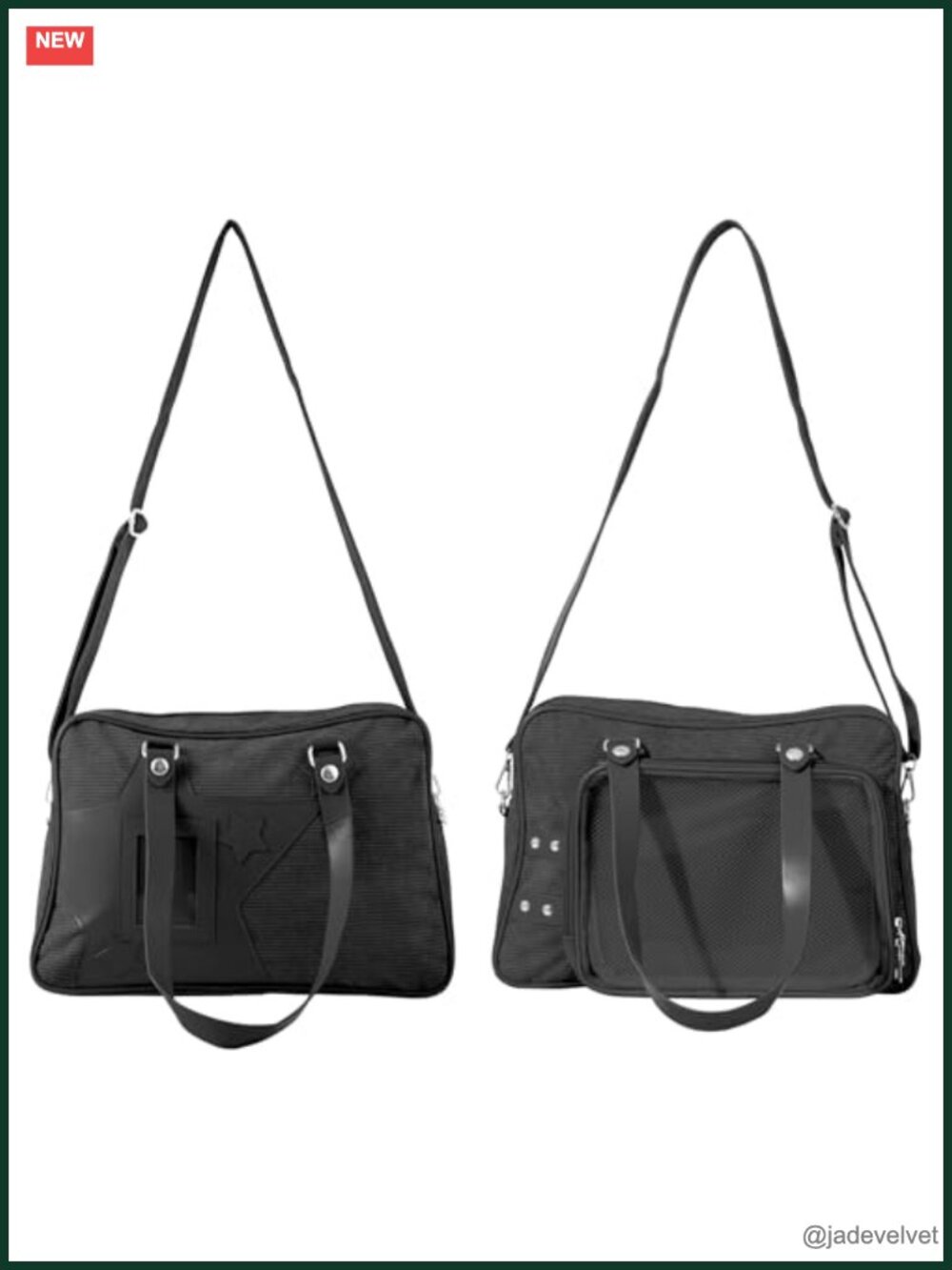 Ita Bag Crossbody with Clear Display Window, Pin Display Purse, Corduroy - Picture 1 of 6